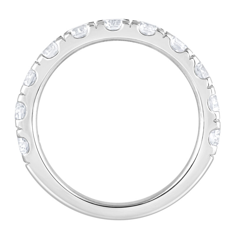 Round Lab Grown Diamond 2ctw. Anniversary Band in 10k White Gold image number null